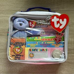 NWT … TY BEANIE BABIES “Official Club” Platinum Edition Kit